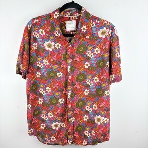 Denim & Flower Red Multi Floral Button-Down Shirt